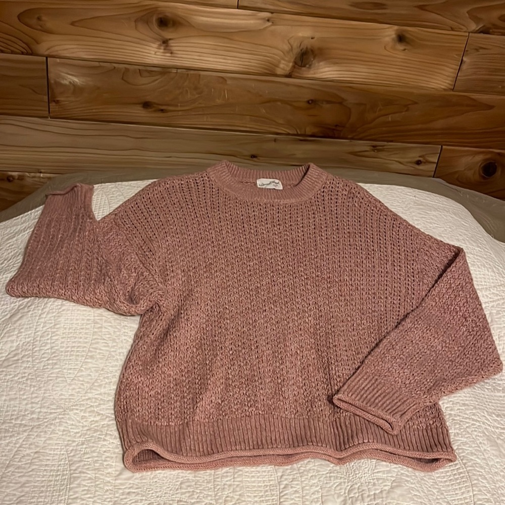 Universal Thread Cable Knit Sweater Mid-length